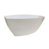 Vaso Taça Plástico Branco - 36 cm Vaso Taça Plástico Branco - 36 cm