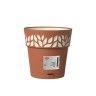 Vaso Plástico com Depósito de Água Terracota Ø 20 cm Vaso Plástico com Depósito de Água Terracota Ø 20 cm
