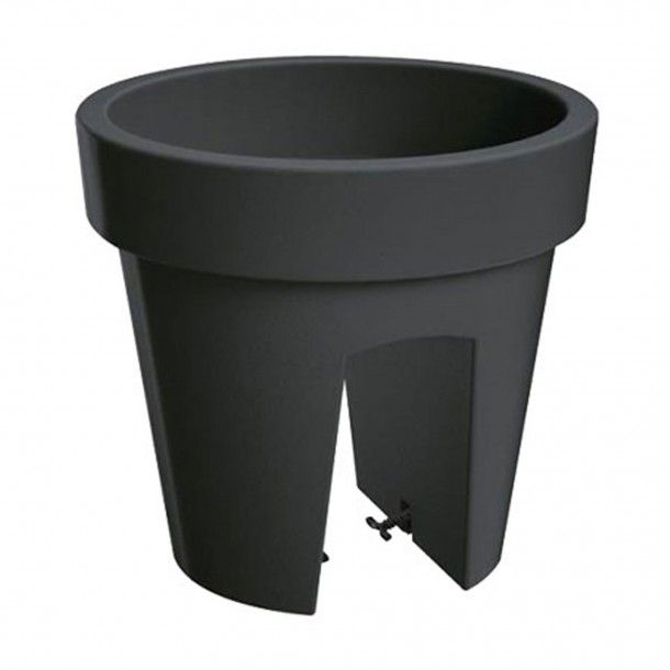 Vaso para Varanda Lofly Bridge Antracite - 25 cm