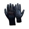 Luvas Nylon/PU Pretas - Tamanho 9 Luvas Nylon/PU Pretas - Tamanho 9