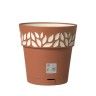 Vaso Plástico com Depósito de Água Terracota Ø 30 cm Vaso Plástico com Depósito de Água Terracota Ø 30 cm