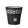 Vaso Plástico com Depósito de Água Grafite Ø 30 cm Vaso Plástico com Depósito de Água Grafite Ø 30 cm