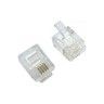 10 Conectores Telefone Modular 6P/4C RJ11 10 Conectores Telefone Modular 6P/4C RJ11
