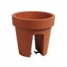 Vaso para Varanda Lofly Bridge Terracota - 25 cm Vaso para Varanda Lofly Bridge Terracota - 25 cm