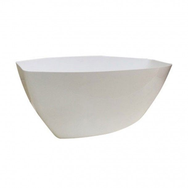 Vaso Taça Plástico Branco - 36 cm