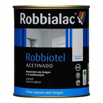 Tinta Robbiotel Acetinada Branco - 750ml Robbialac
