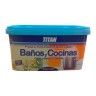 Tinta Plástica Banhos e Cozinhas Branco 0,75ml - Titan Tinta Plástica Banhos e Cozinhas Branco 0,75ml - Titan