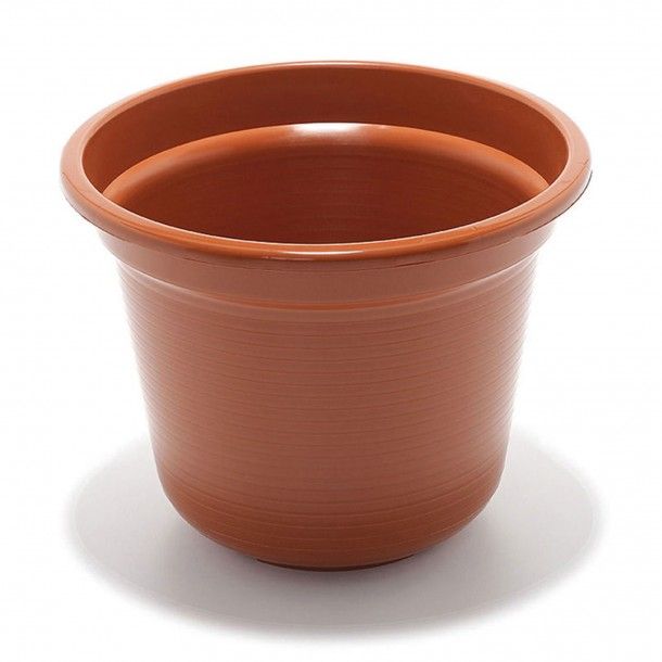 Vase de jardin brun 25 cm