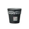 Vaso Plástico com Depósito de Água Grafite Ø 20 cm Vaso Plástico com Depósito de Água Grafite Ø 20 cm
