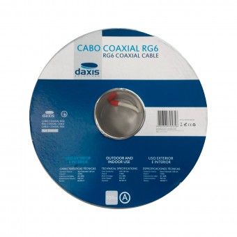 Cabo Coaxial RG6 Alumnio Branco