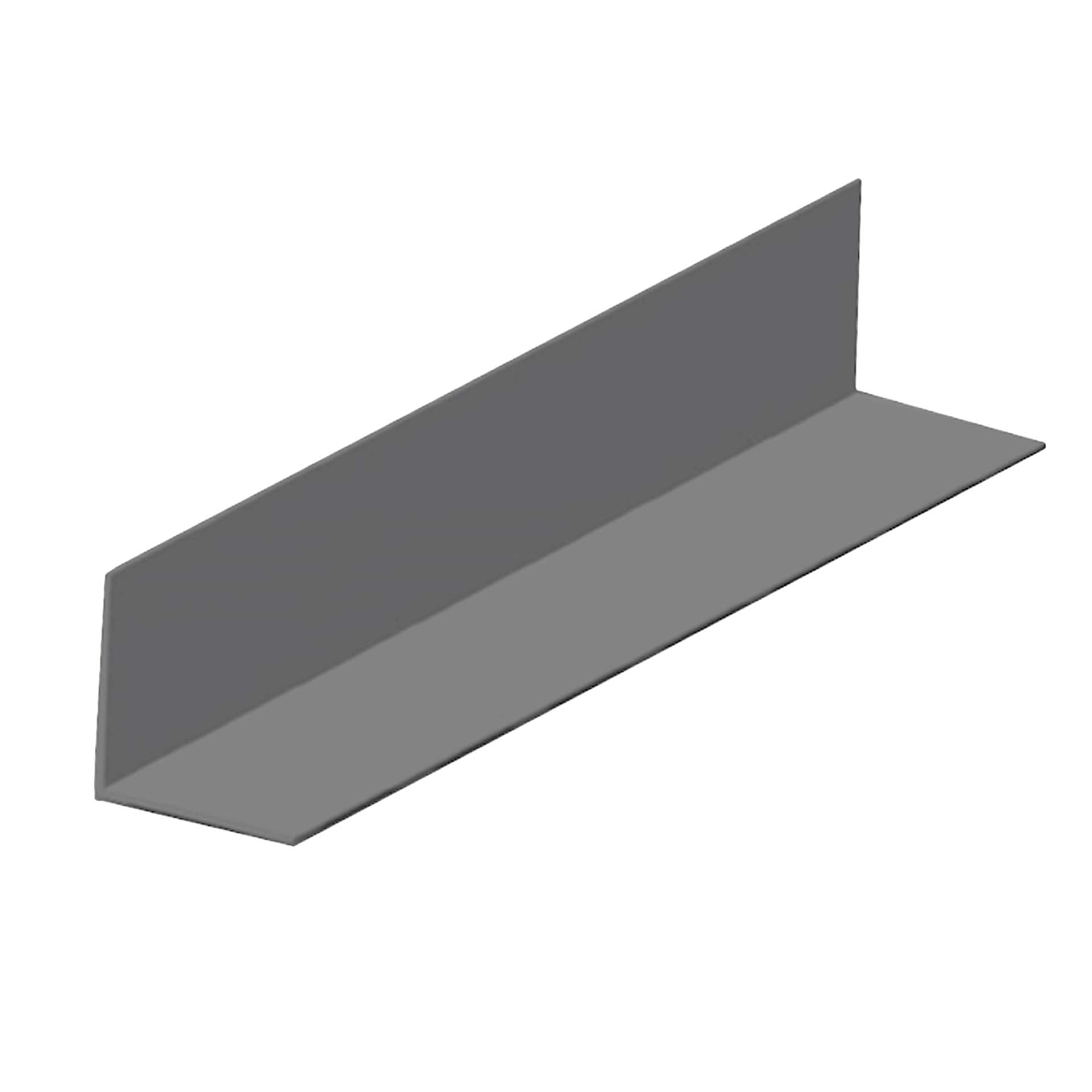 Perfil Cantoneira para Gesso Cartonado 250x2,5x2,5cm Preto