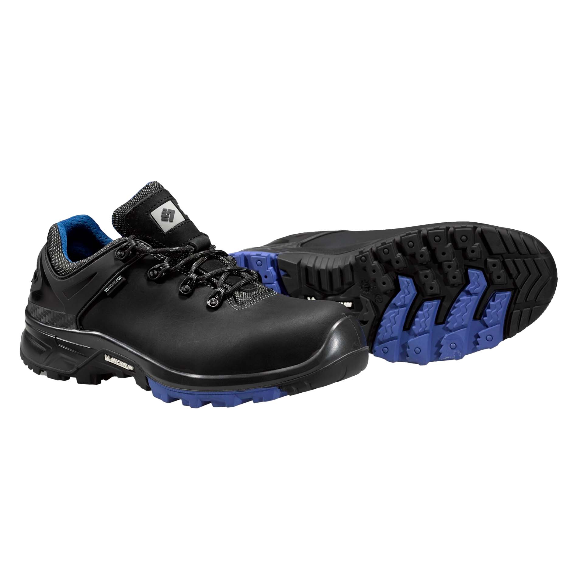 Sapato de Segurança em Pele Preta com Biqueira Carbono Brake S3 ToWorkFor