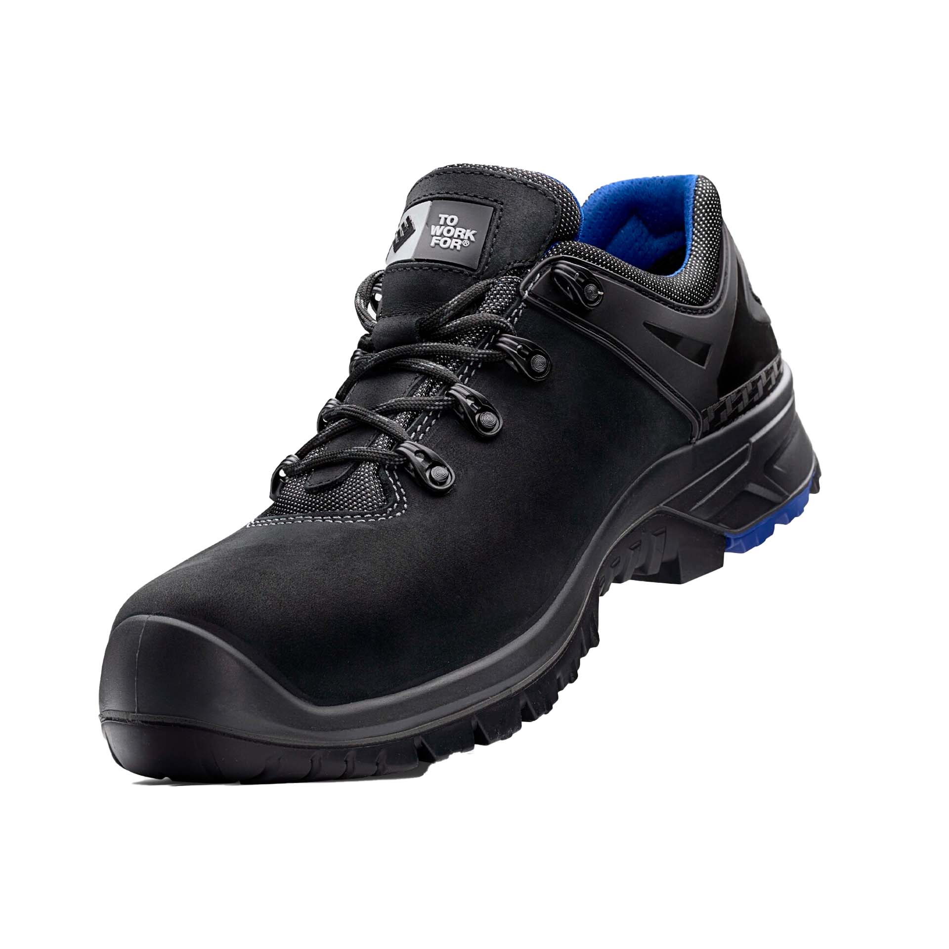 Sapato de Segurança em Pele Preta com Biqueira Carbono Brake S3 ToWorkFor