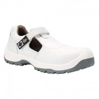 Sapato de Segurança em Microfibra Branca com Biqueira Carbono Milky S2 ToWorkFor