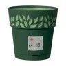 Vaso Plástico com Depósito de Água Verde Oliva Ø 20 cm Vaso Plástico com Depósito de Água Verde Oliva Ø 20 cm