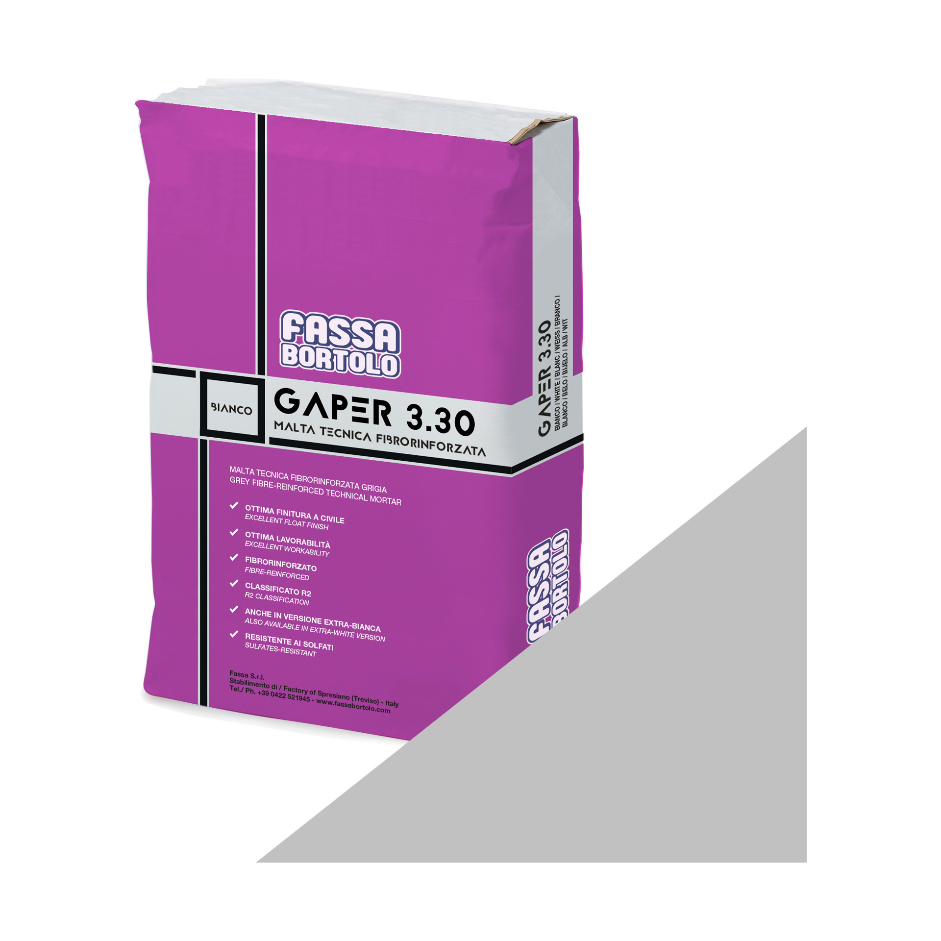 Argamassa para Interior e Exterior Gaper 3.30 Fassa 25Kg