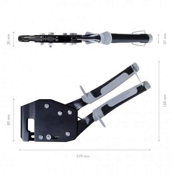 Alicate de Cravar Perfis 260mm Corpo em Carbono Werku Alicate de Cravar Perfis 260mm Corpo em Carbono Werku