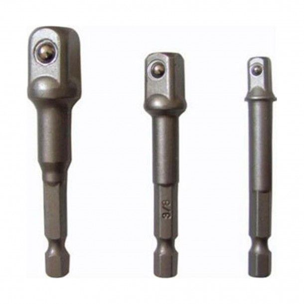 Kit Adaptador para Chave de Caixa - 3 Sextavados
