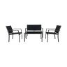 Conjunto de Jardim com 2 Cadeiras Mesa e Sofá Conjunto de Jardim com 2 Cadeiras Mesa e Sofá