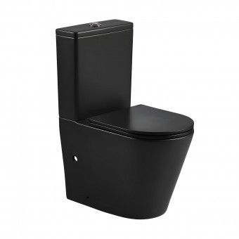 Sanita Compacta com Tanque e Tampo BTW Turn Preto Mate Aquore