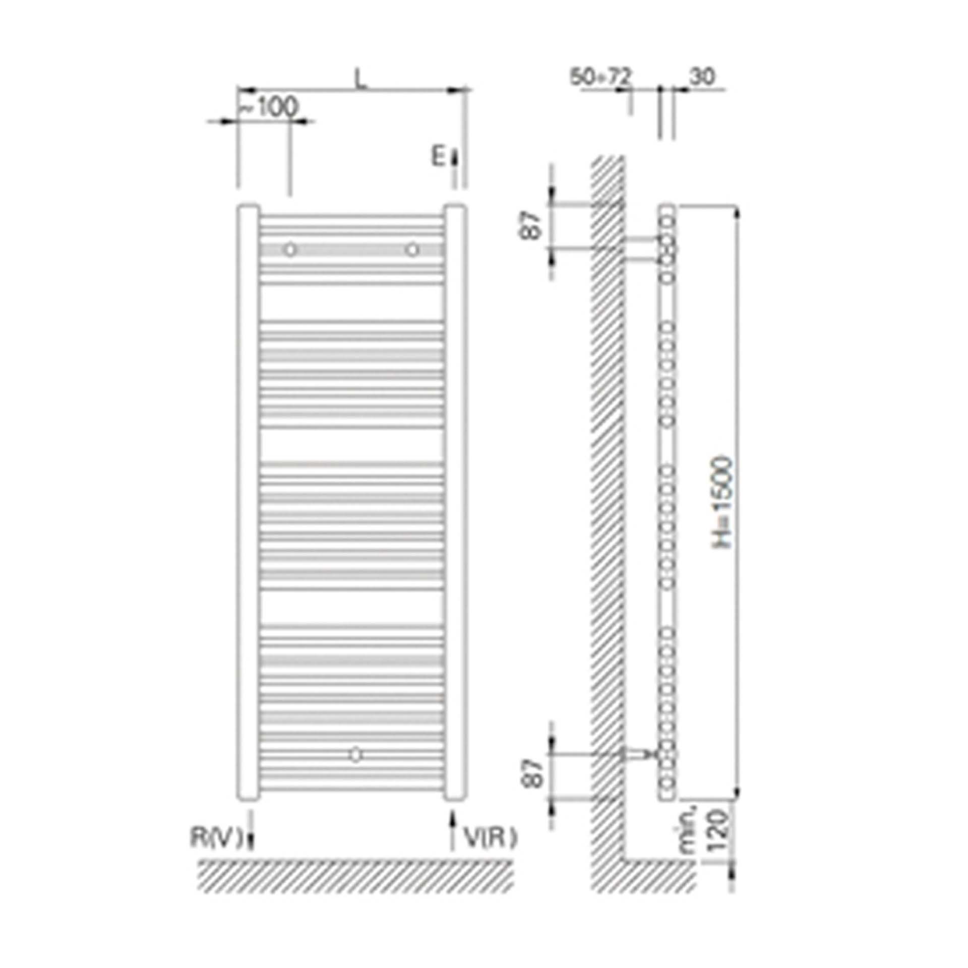 Toalheiro Elétrico Digital 400W 150x50cm Cromado Oliclima OLI