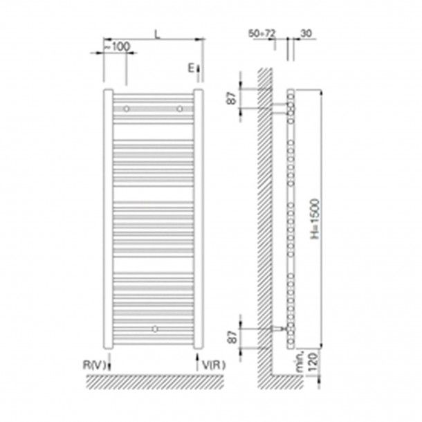 Toalheiro Elétrico Digital 400W 150x50cm Cromado Oliclima OLI Toalheiro Elétrico Digital 400W 150x50cm Cromado Oliclima OLI