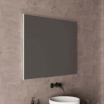 Espelho Liso com Orla Alumínio 60x80cm Banhoazis