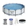 Piscina Bestway Steel Pro Max com Acessórios 427x107cm Desmontável Redonda Piscina Bestway Steel Pro Max com Acessórios 427x107cm Desmontável Redonda