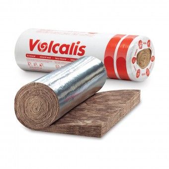 Rolo de Lã Mineral Revestido Alumínio Kraft Volcalis Easy 14,4m2