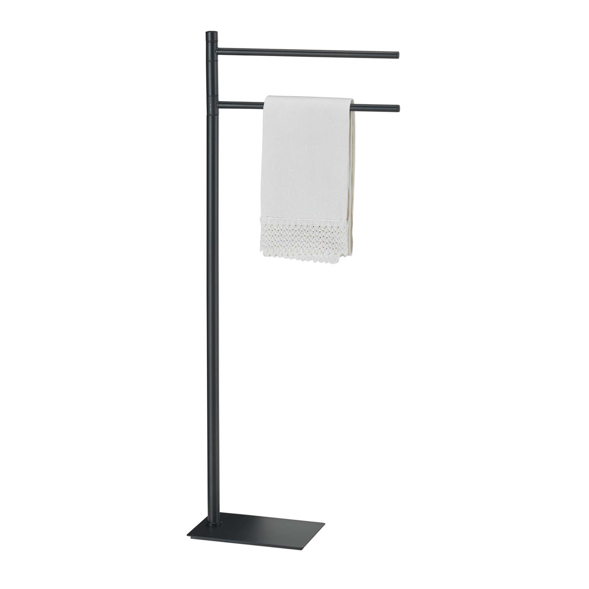 Toalheiro de Pé Trilly Preto Gedy