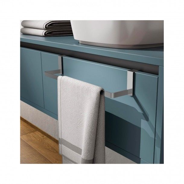 Toalheiro Lateral para Mvel 37x8.5x6.5cm Cromado Gedy