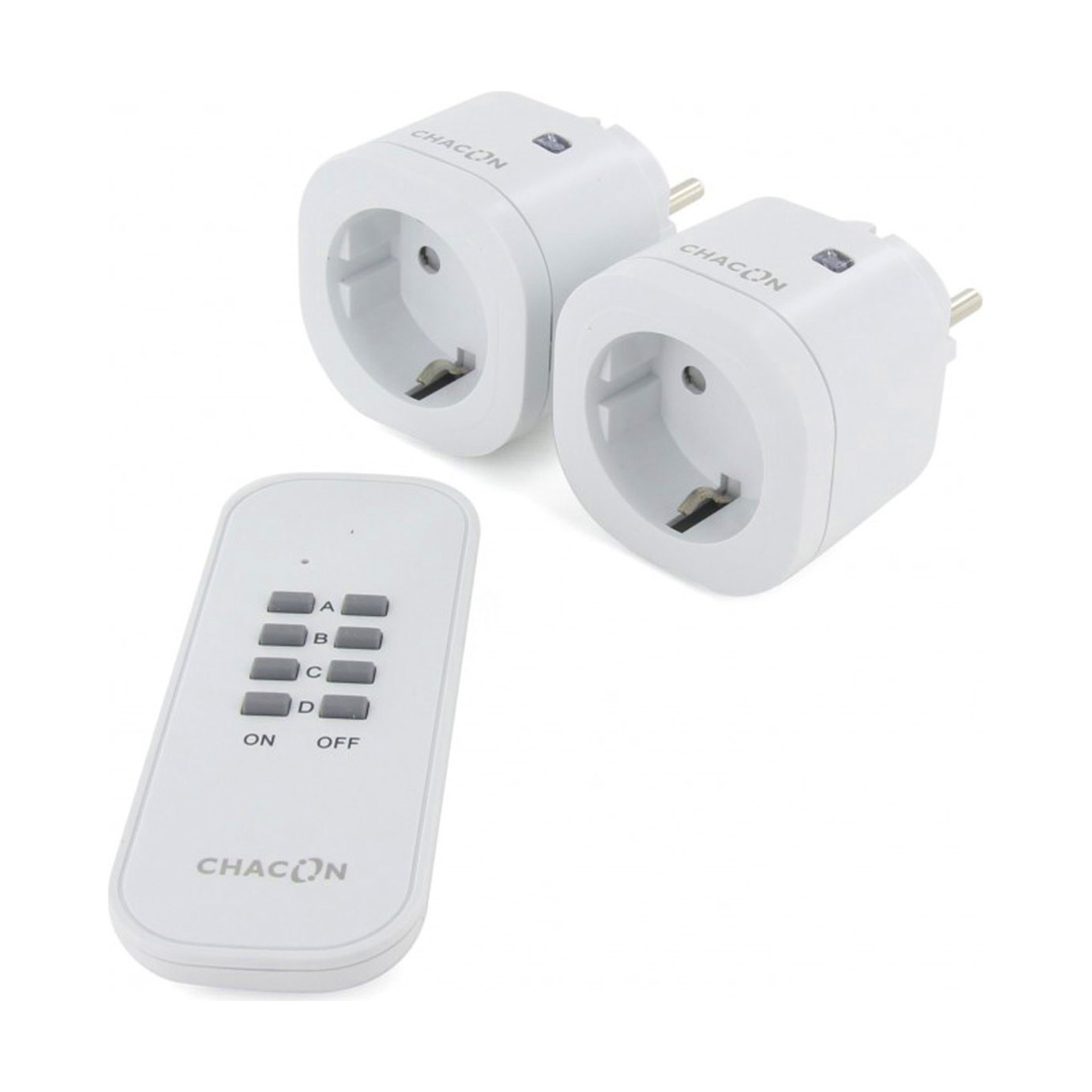 2 Mini Tomadas Interior com Controlo Remoto 3000W