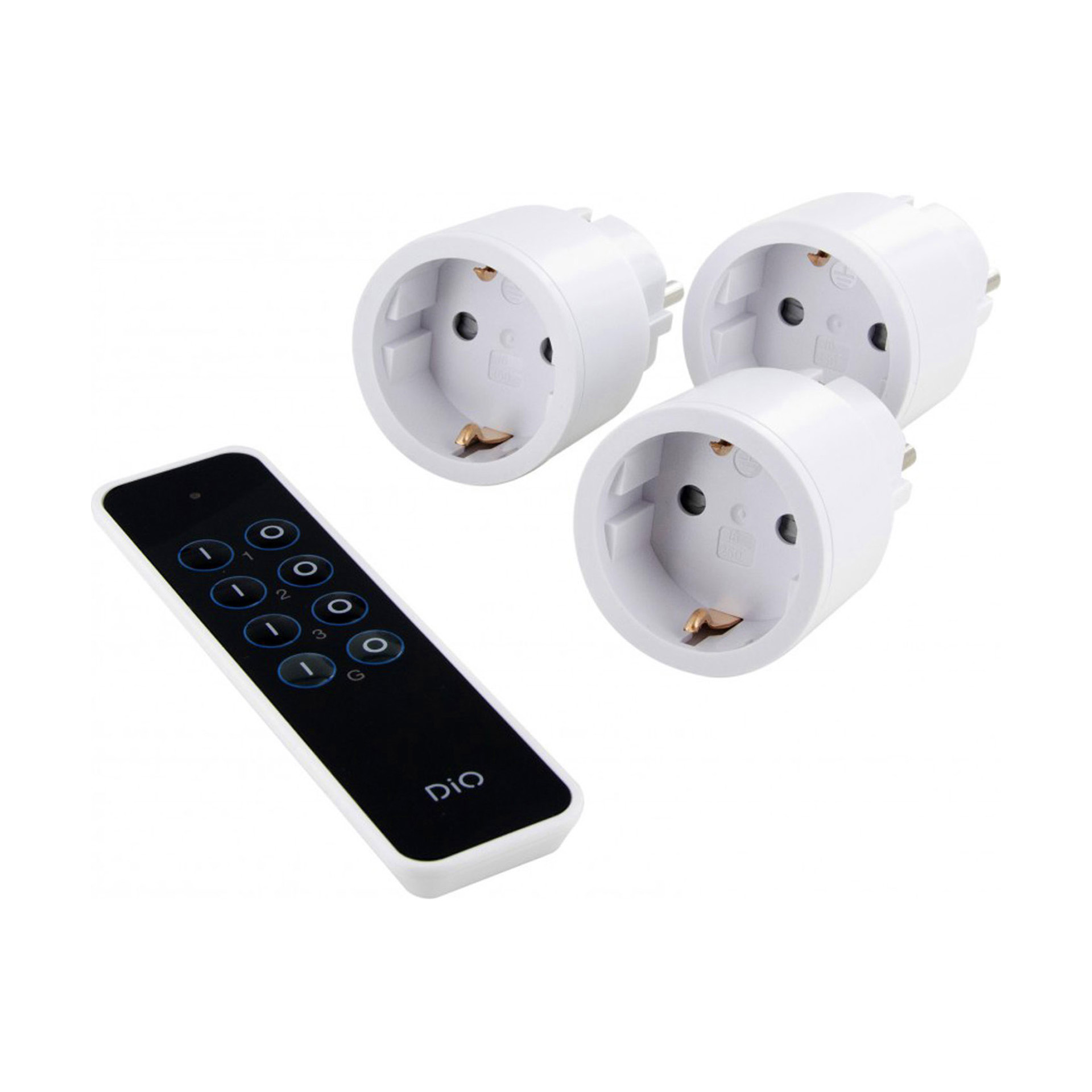 3 Tomadas Interior com Controlo Remoto