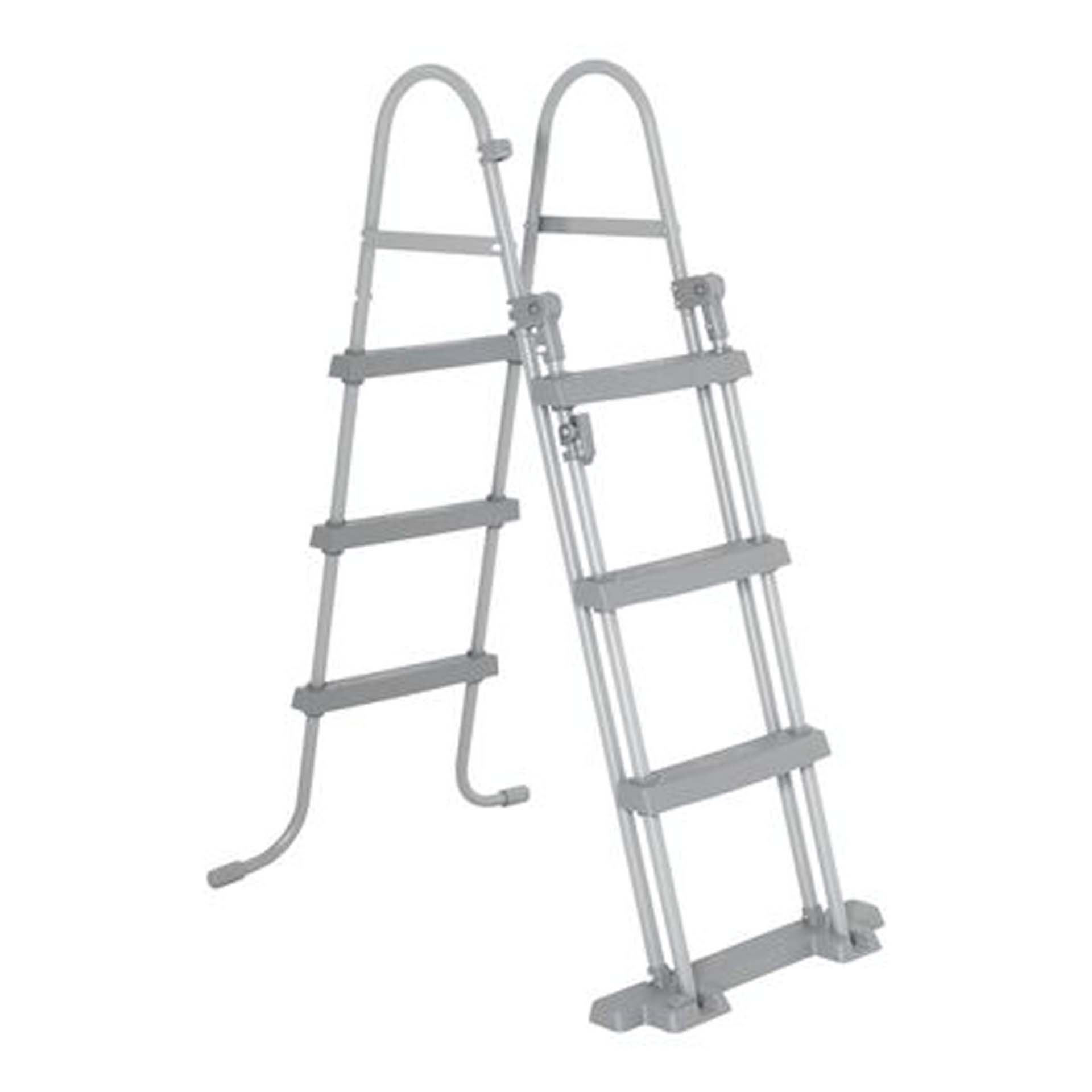 Escada para Piscina de Ferro e Plástico 107cm BestWay