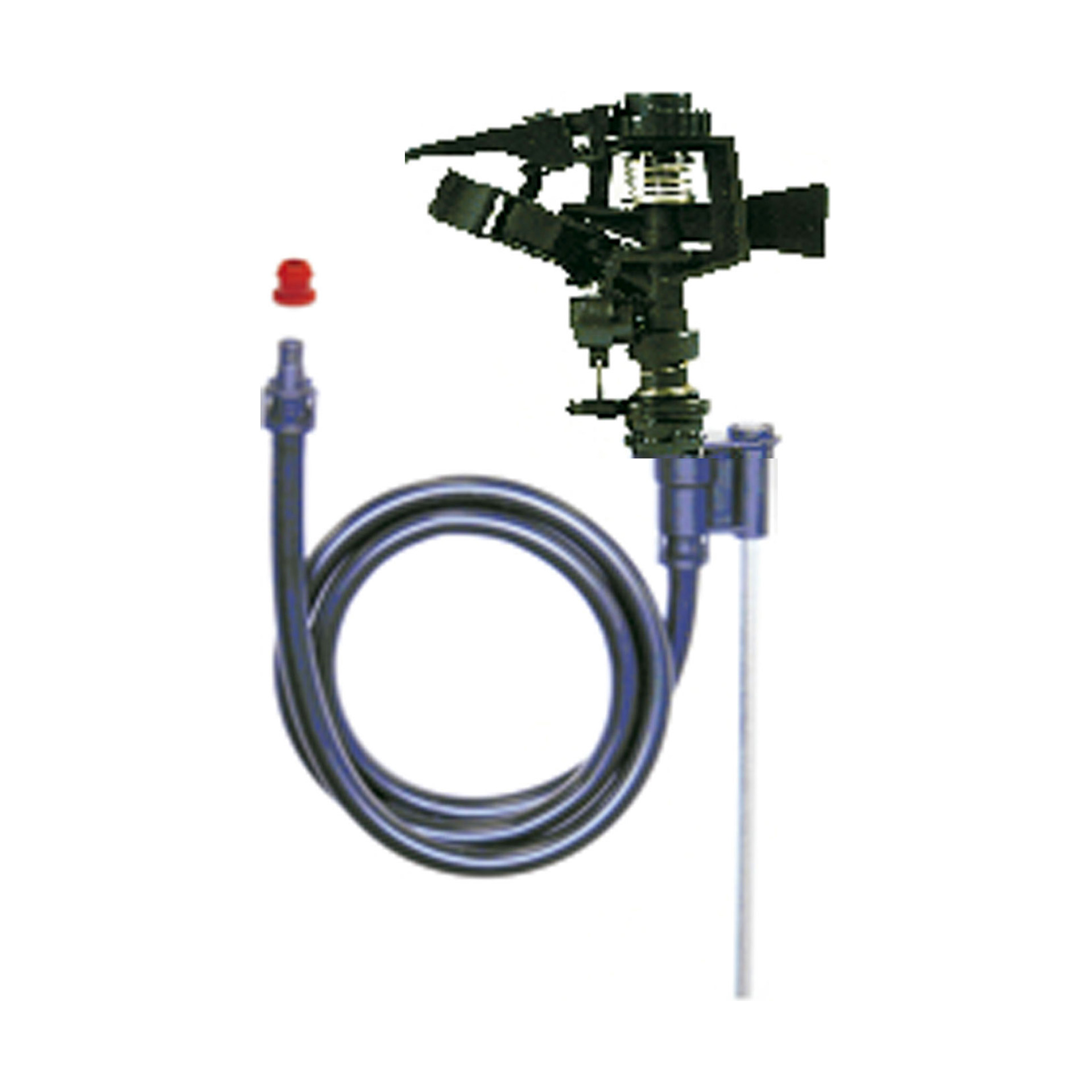 Kit Aspersor, Tubo e Estaca Metálica 1/2" x 1,5 m/10 mm