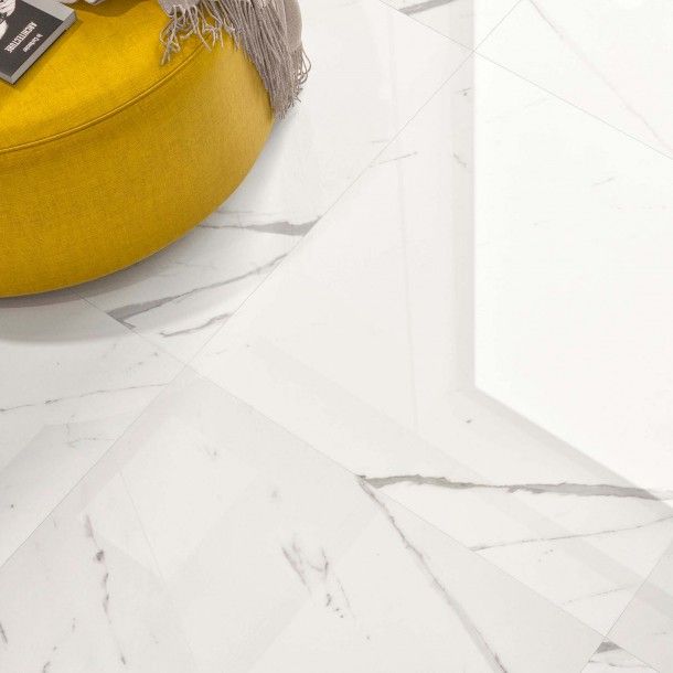 Revestimento Absolute White Glossy 34x66,5cm Domino