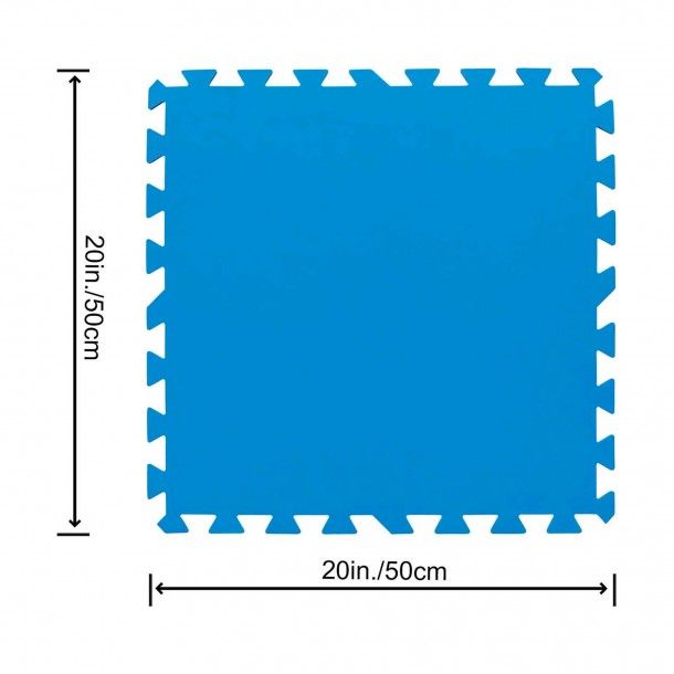 Protetor de Chão para Piscina 9 Peças 50x50cm BestWay Protetor de Chão para Piscina 9 Peças 50x50cm BestWay