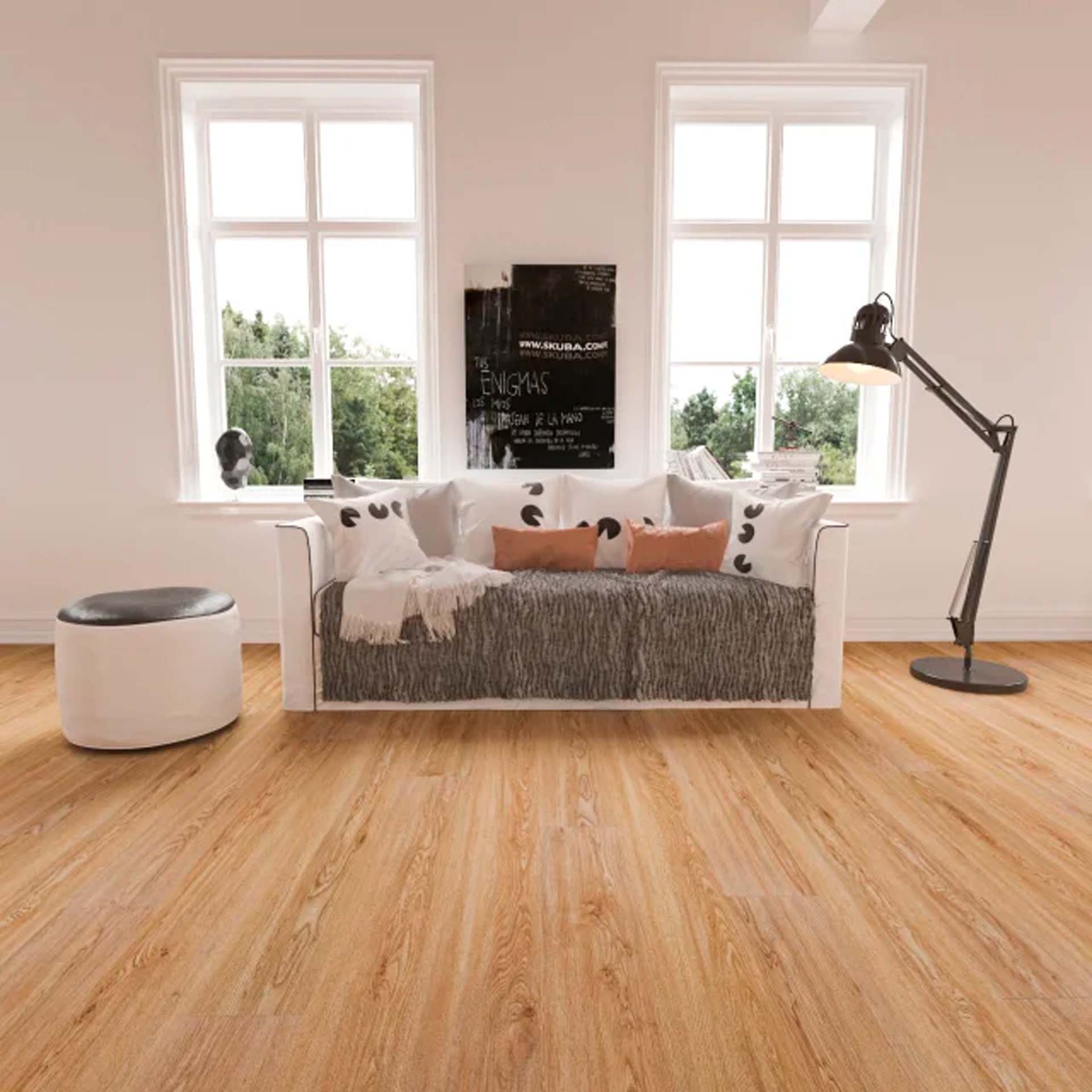 Pavimento Vinílico 1220x182x5,5mm Apalaches SPC Skuba