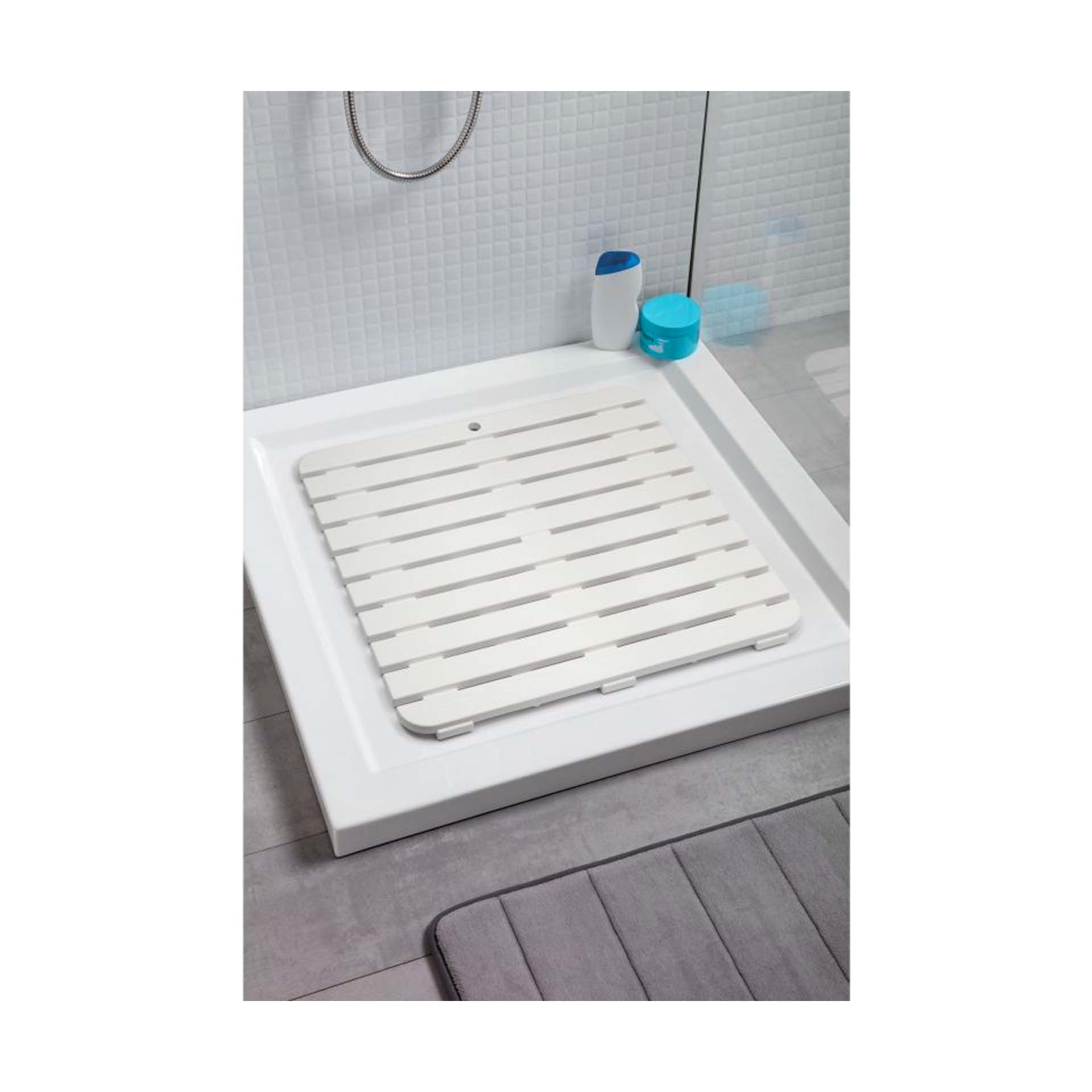 Estrado para Duche Branco 55x55cm Tatay