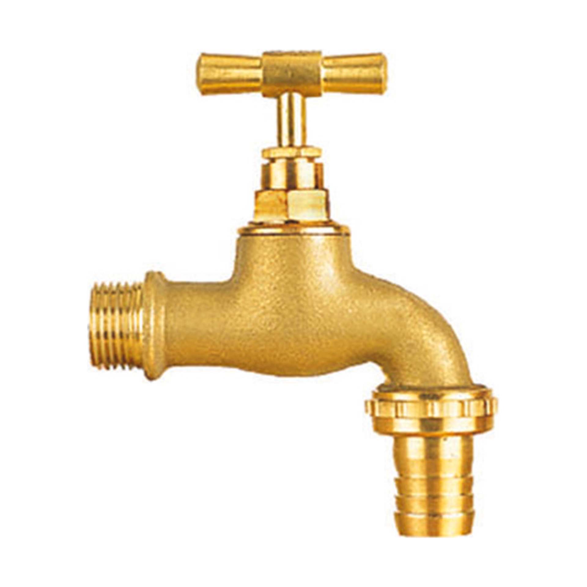 Torneira de Serviço Bucha com Junção Latão Gratinado 25x32mm