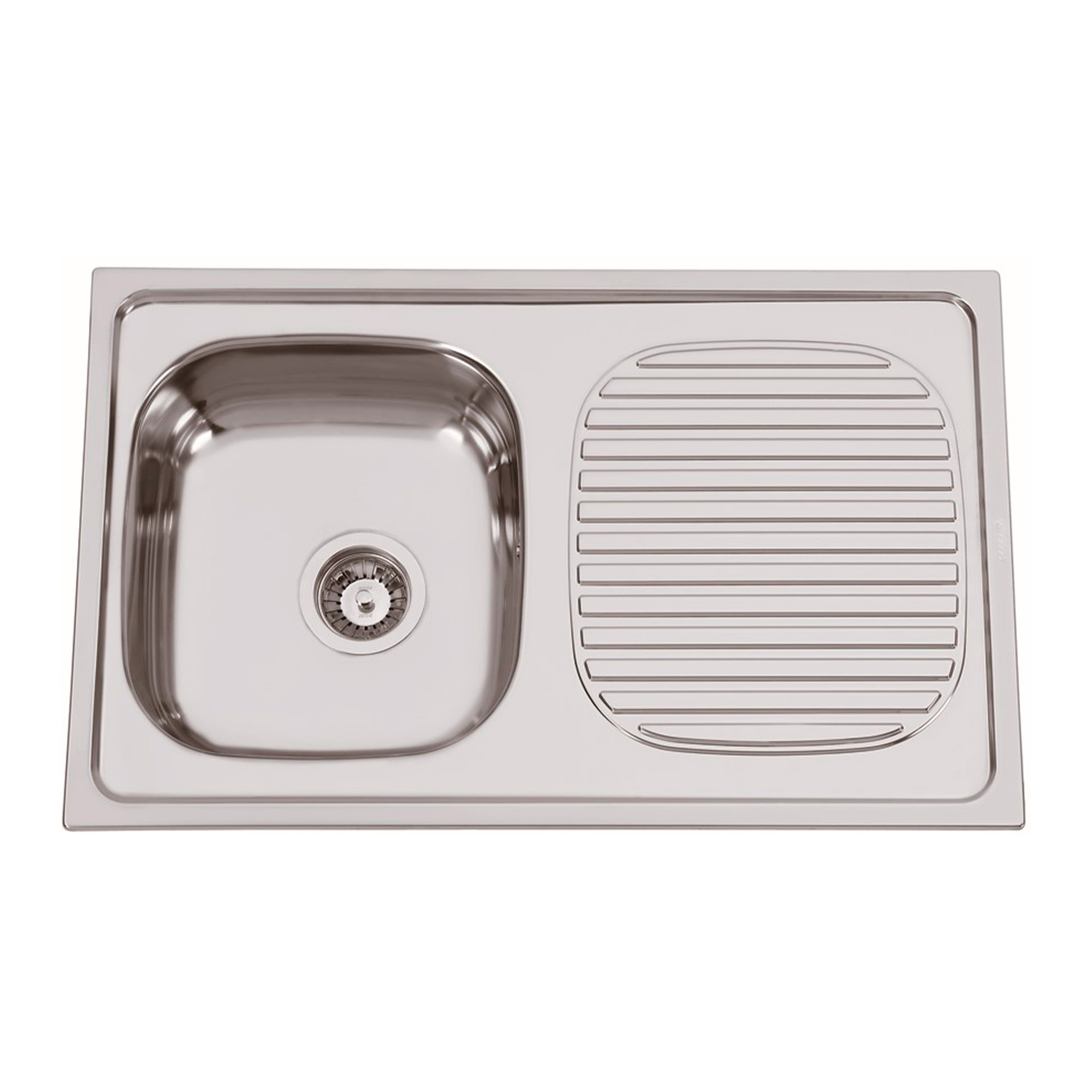 Lava-Louça Eco Reversível 1 Cuba 800x500x180mm Inox