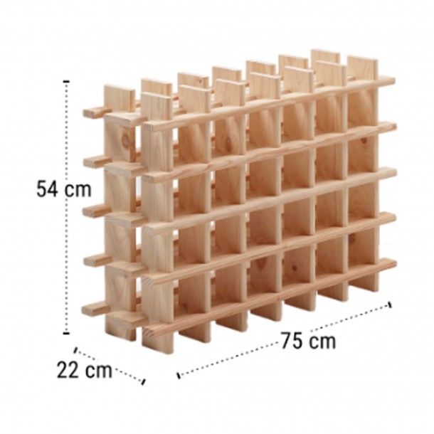 Garrafeira de 24 Garrafas 750x540x220mm Madeira Astigarraga Garrafeira de 24 Garrafas 750x540x220mm Madeira Astigarraga