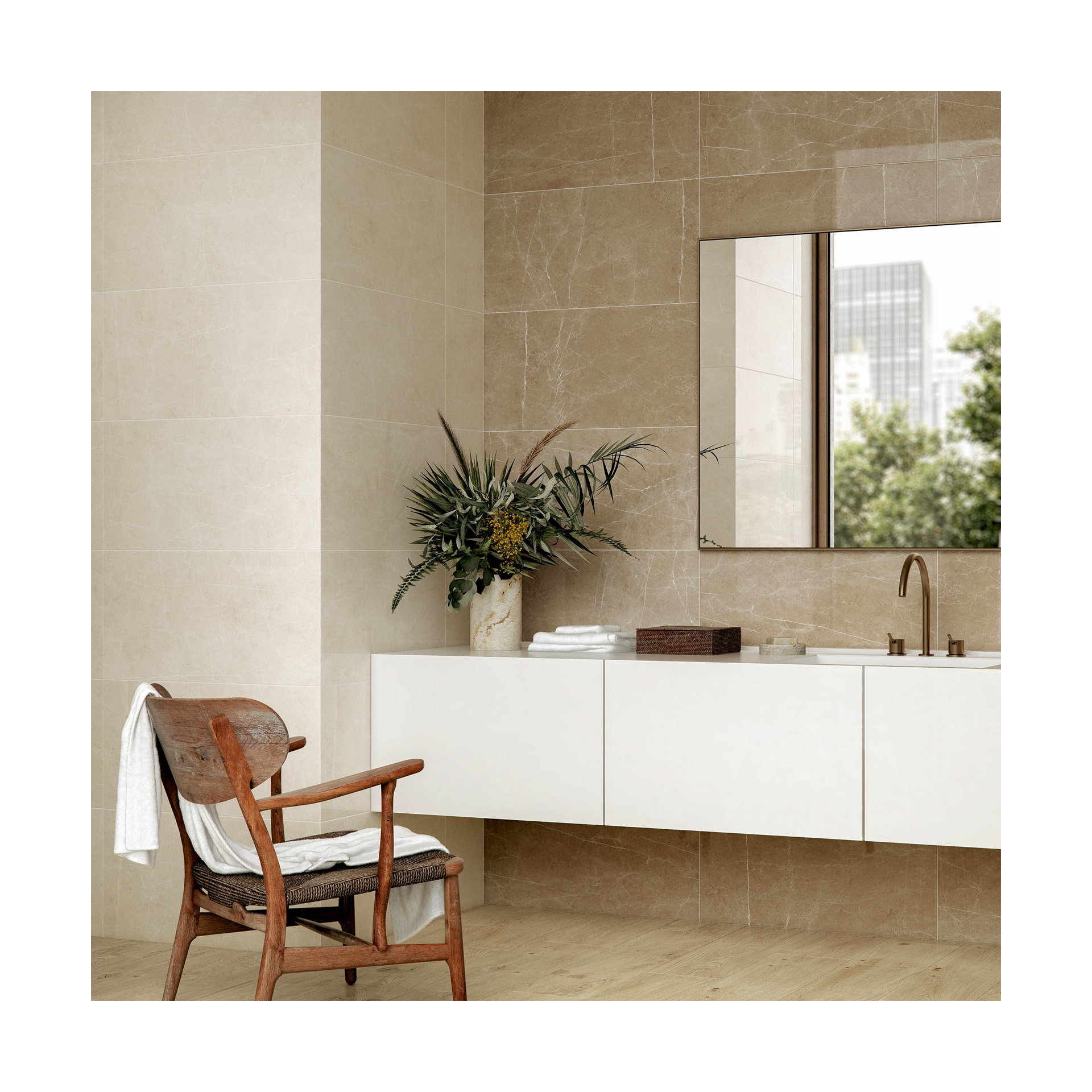 Revestimento Halma Tabaco 34x66.5cm 1º Domino