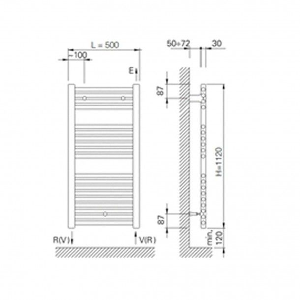 Toalheiro Elétrico Digital 400W 112x50cm Preto Oliclima OLI Toalheiro Elétrico Digital 400W 112x50cm Preto Oliclima OLI
