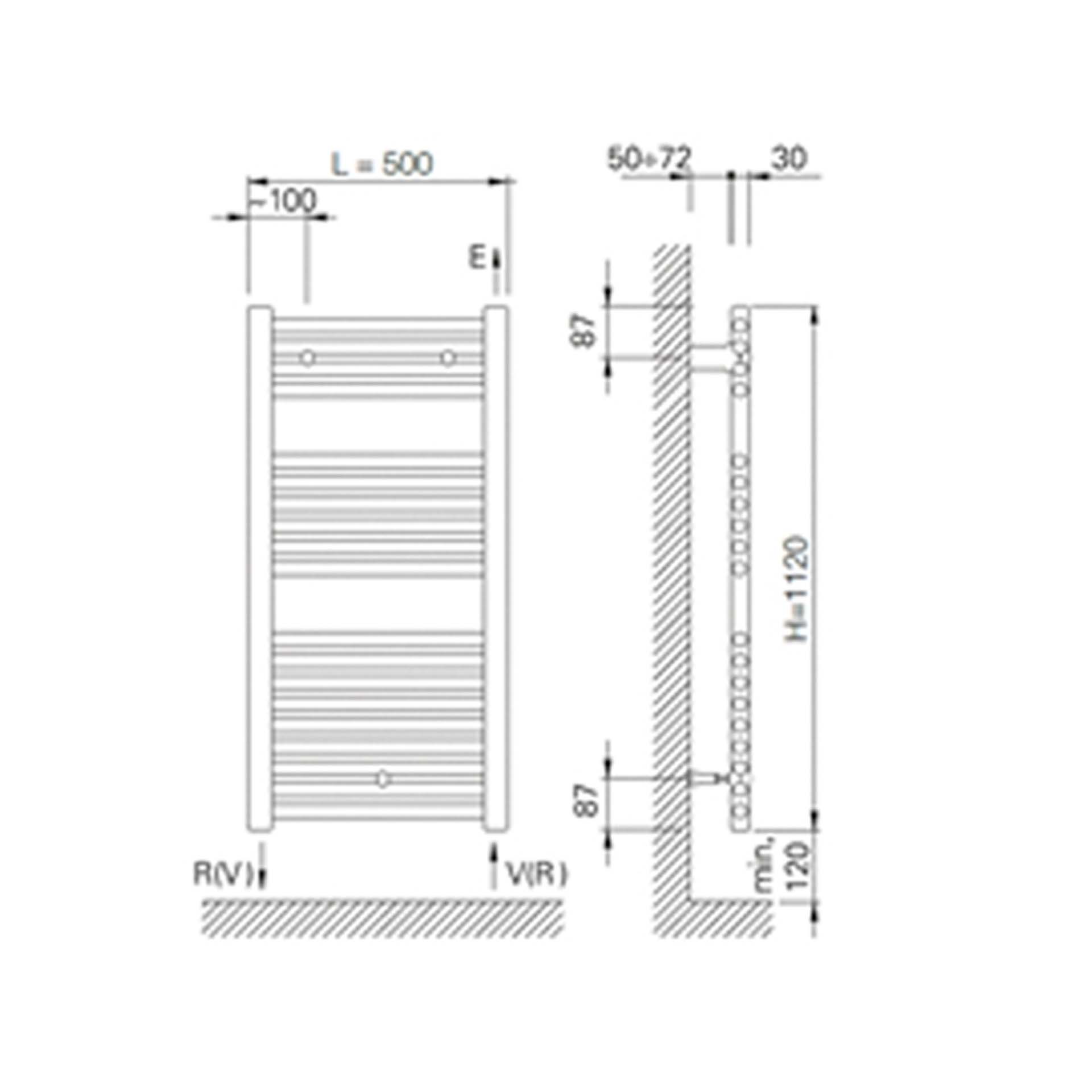 Toalheiro Elétrico Digital 400W 112x50cm Preto Oliclima OLI