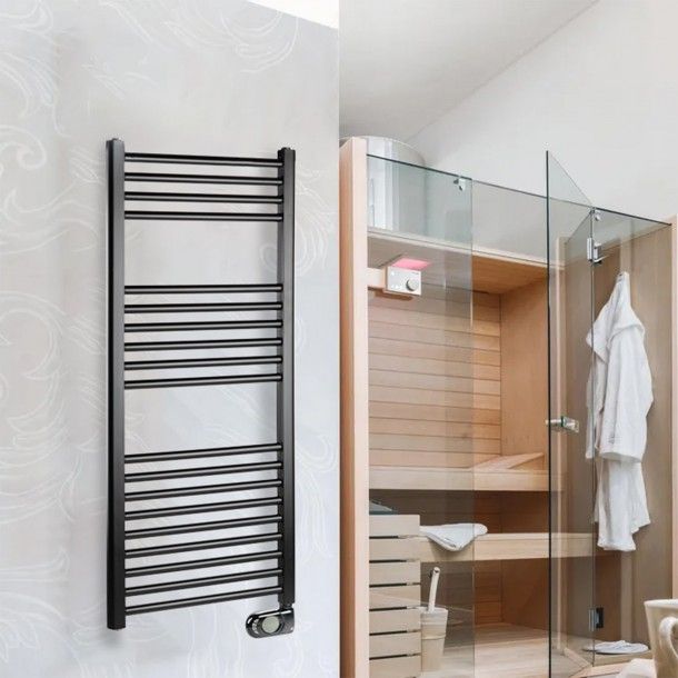 Toalheiro Elétrico Digital 400W 112x50cm Preto Oliclima OLI Toalheiro Elétrico Digital 400W 112x50cm Preto Oliclima OLI