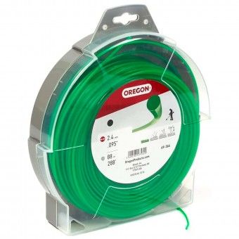 Fio Nylon Verde Redondo 2,4mmx88M Oregon