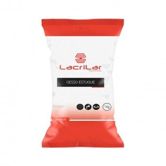 Gesso Estuque 1Kg Lacrilar