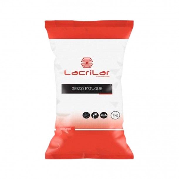 Gesso Estuque 1Kg Lacrilar