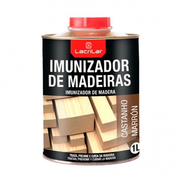 Imunizador de Madeiras Castanho 1L Lacrilar